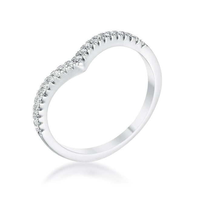 Completely Bella Chevron CZ Stacking Ring