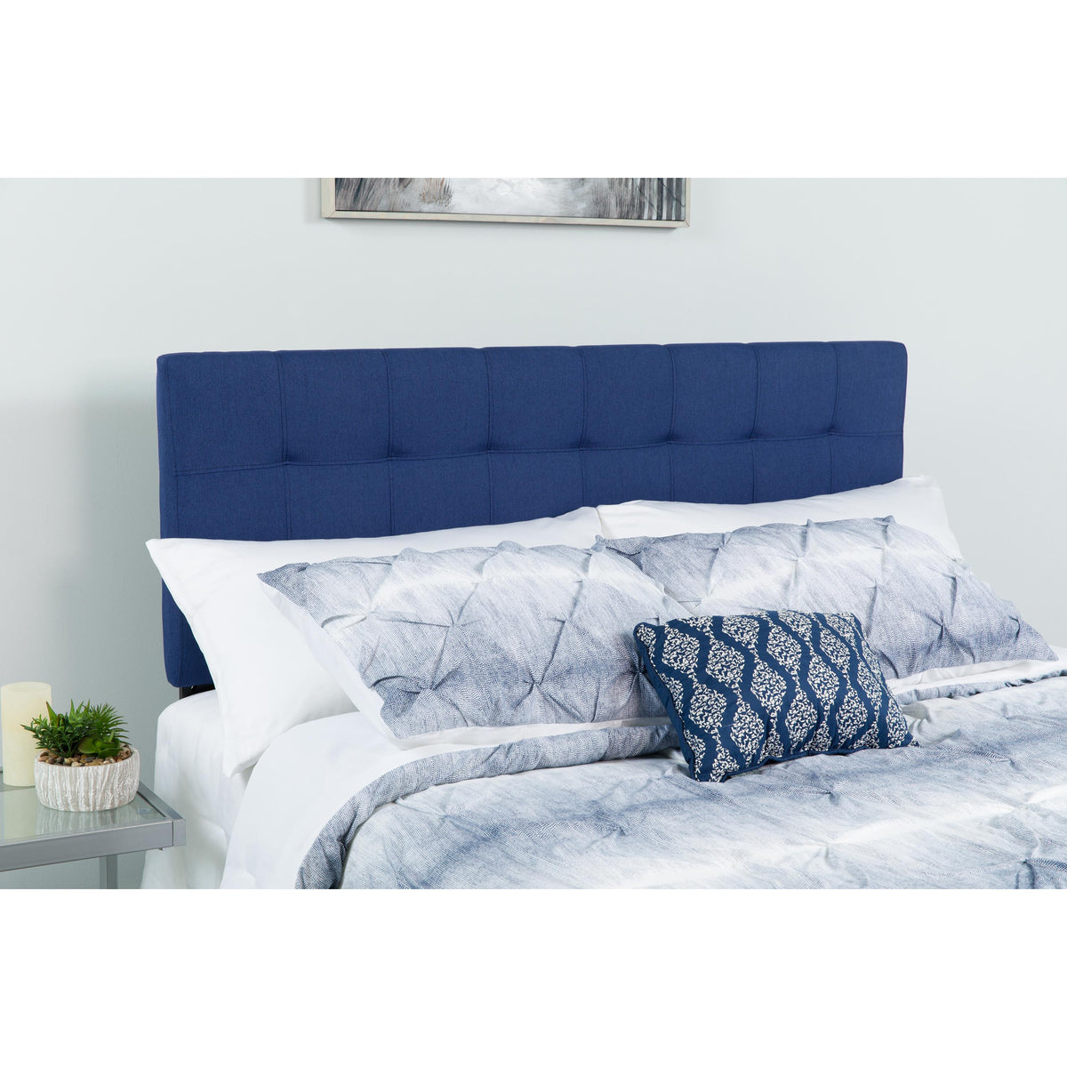 Flash Furniture Quilted Tufted Upholstered King Size Headboard in Camel Fabric