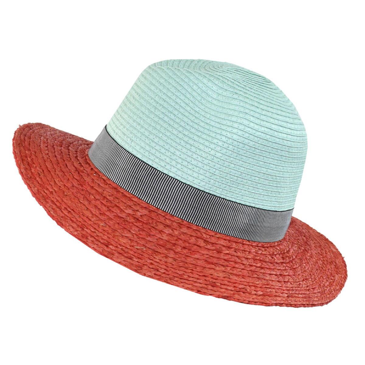 Dupatta Designs Panama Two-Tone Fedora Hat