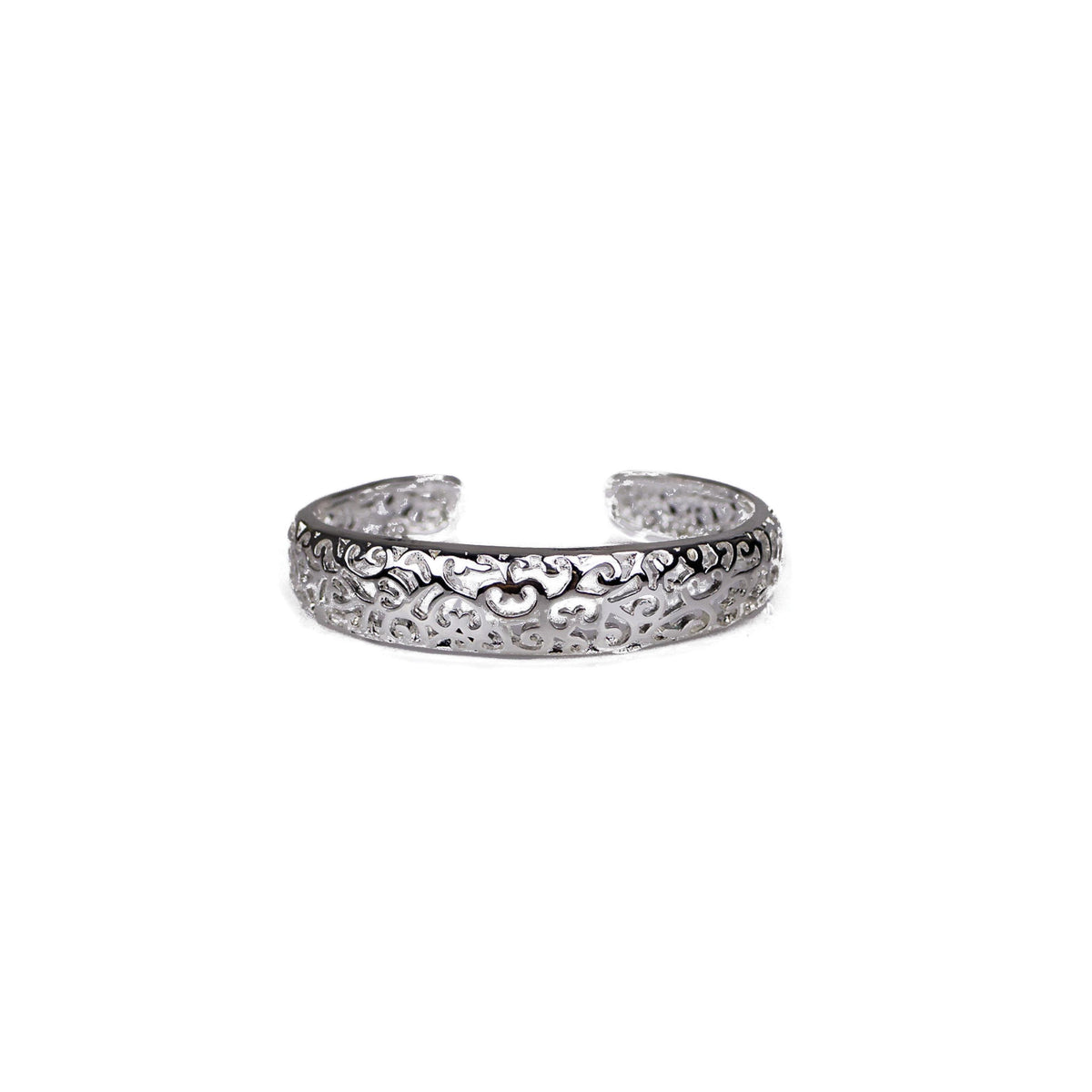Completely Bella Silver Plated Ornamental Vine Inspired Bracelet