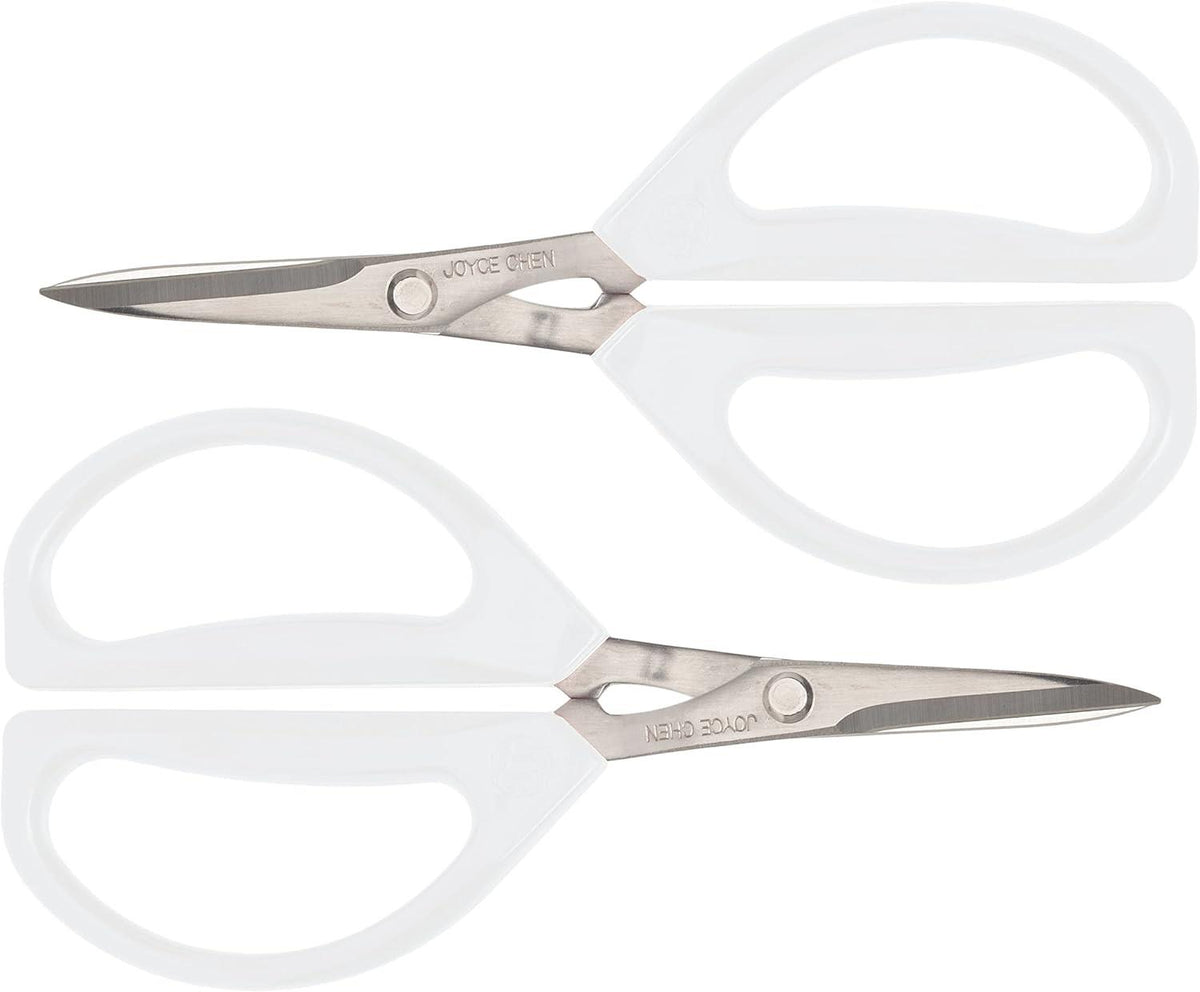 KitchenSupply Joyce Chen - Original Unlimited Kitchen Scissors, 2 Pack - White
