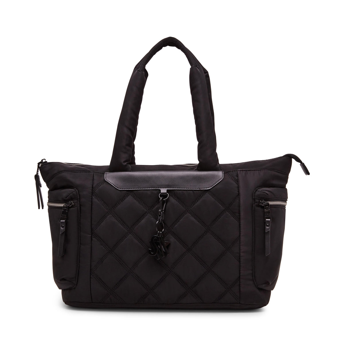 Steve Madden Blondyn CARRY ALL LARGE NYLON TOTE - BLACK