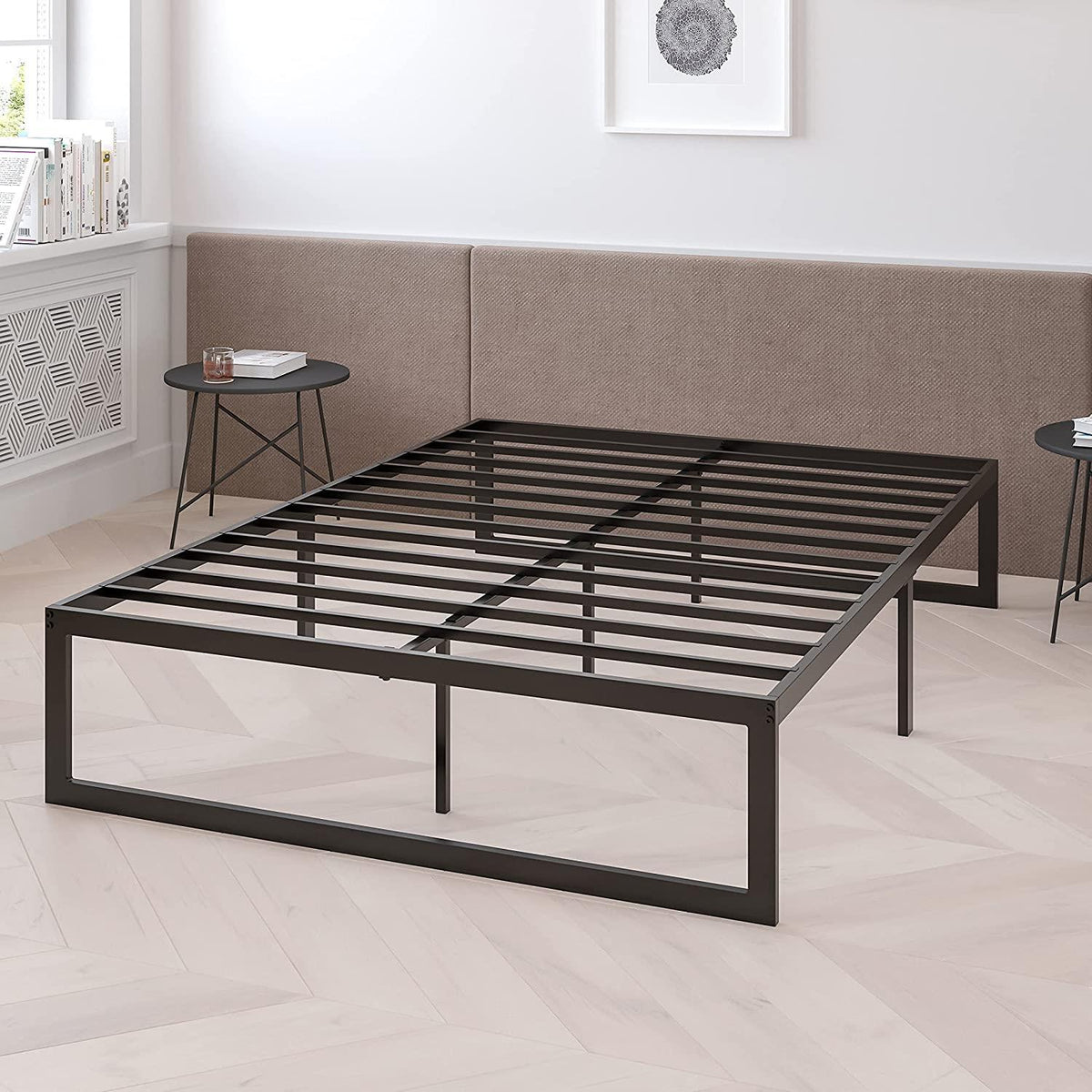 OSC Designs Black Twin Size 14" Metal Bed Frame