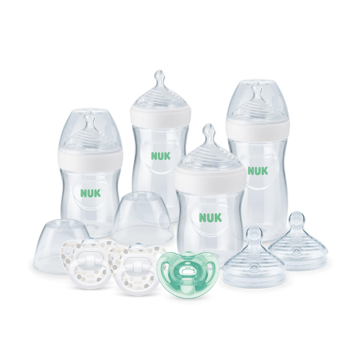 Nuk Simply Natural 9pc Bottle Gift Set w/ SafeTemp White