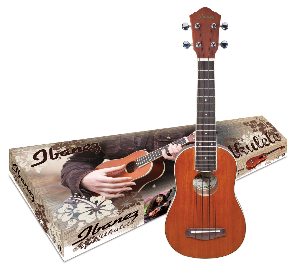 Ibanez IUKS5 Soprano Ukulele Package