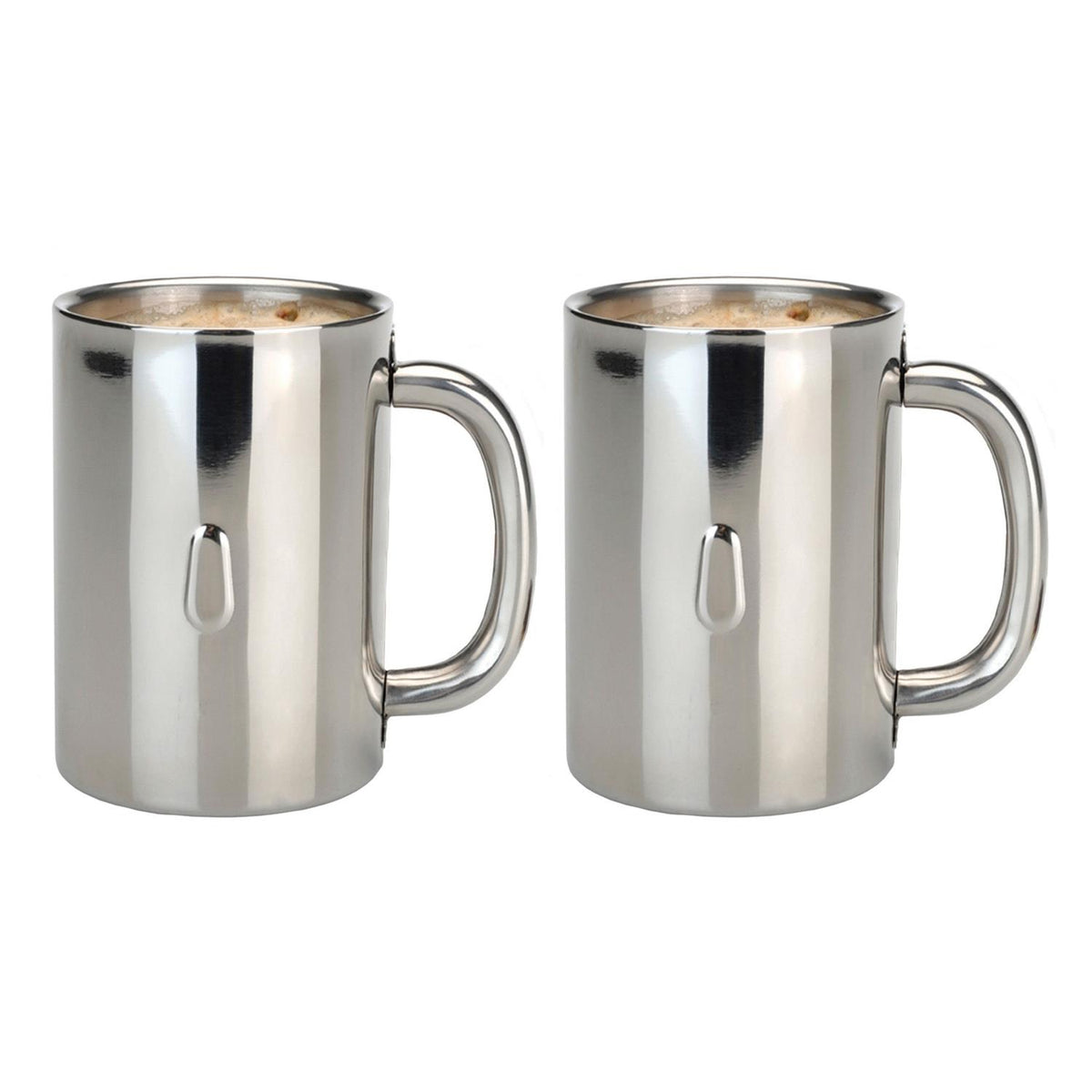 BergHoff Straight 18/10 SS Coffee Mug, Set of 2