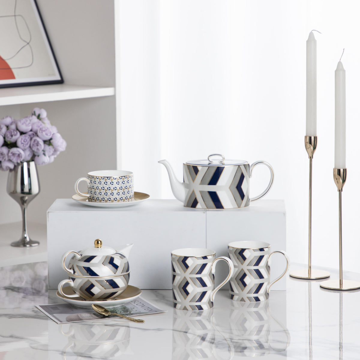 W Unlimited Jiallo - The Elegance in Porcelain Tea Service Collection
