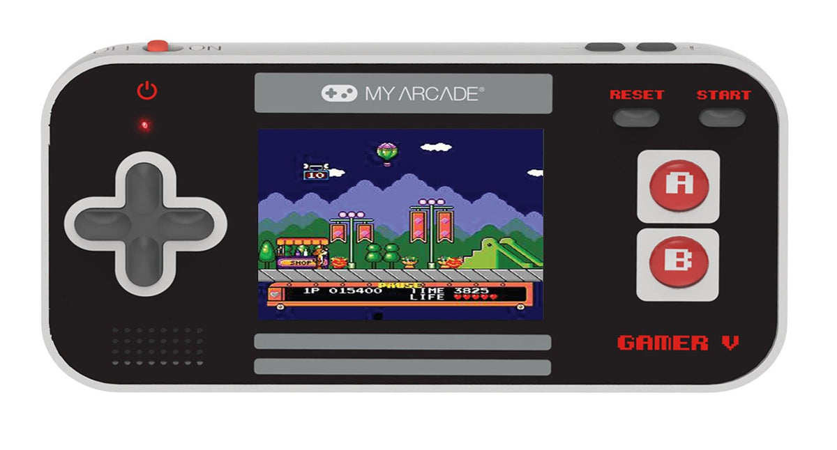 My Arcade Gamer V Classic Handheld Gaming System Black/Gray/Red