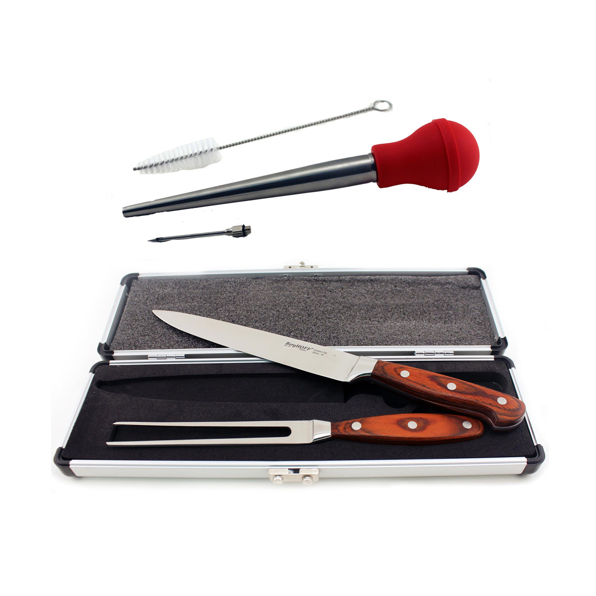 BergHOFF Pakka Wood 6pc CarvingPrep and Turkey Baster Set