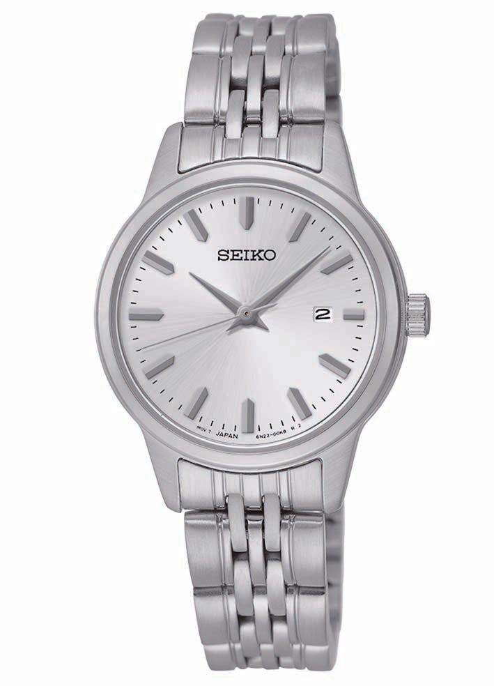 Seiko Ladies PRIME Analog Silver Case Silver Dial