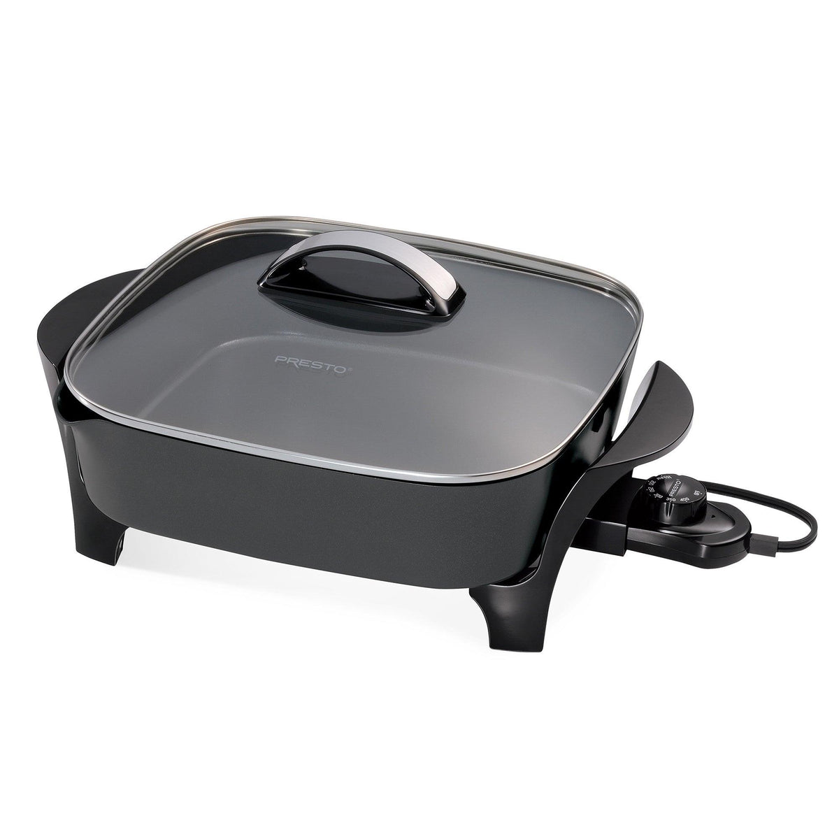 Presto 12" Electric Skillet w/ Glass Lid