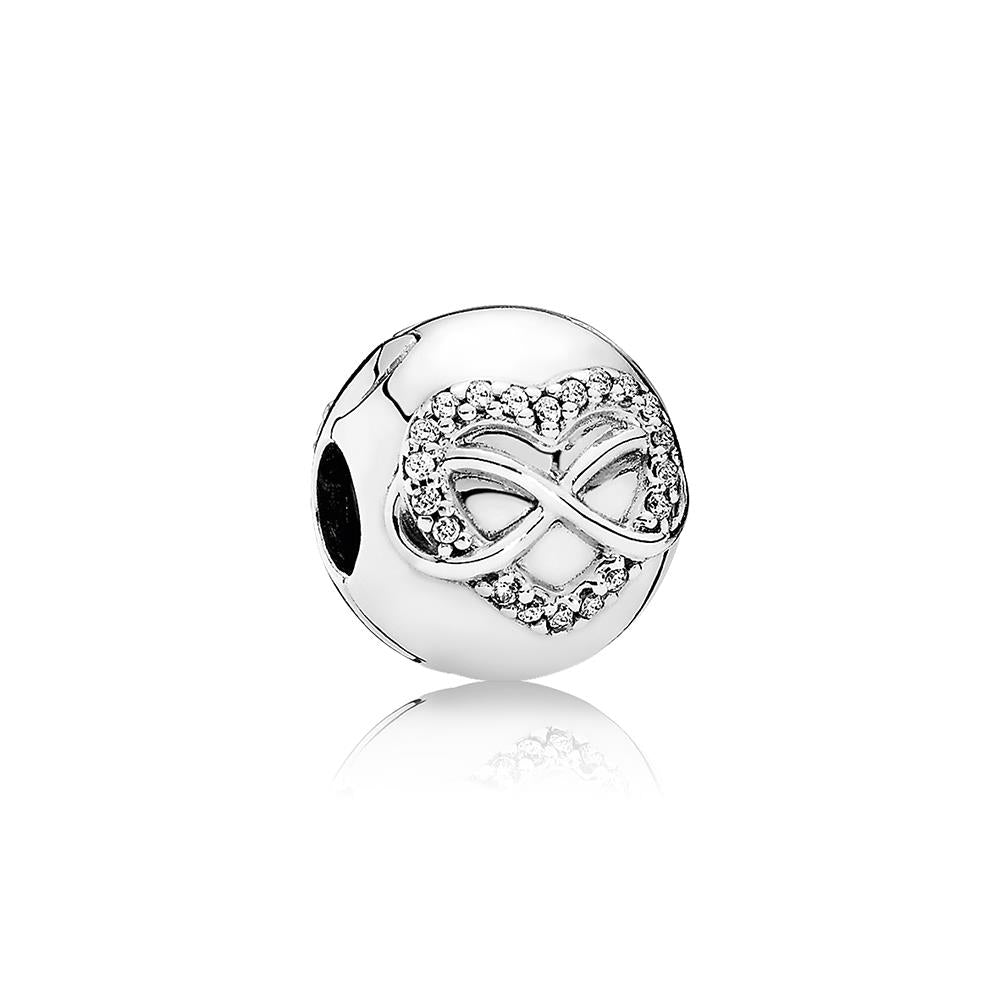 Pandora Infinity Heart Clip