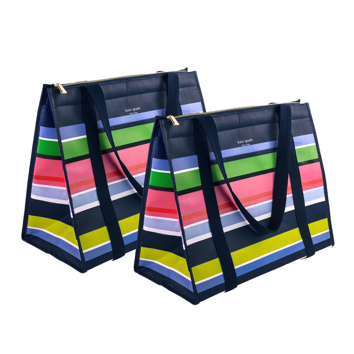 kate spade new york Insulated Market Tote 2pc Bundle - Sunny Day Stripe