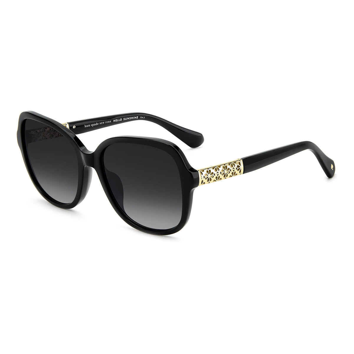kate spade new york Eliza Round Sunglasses - Black