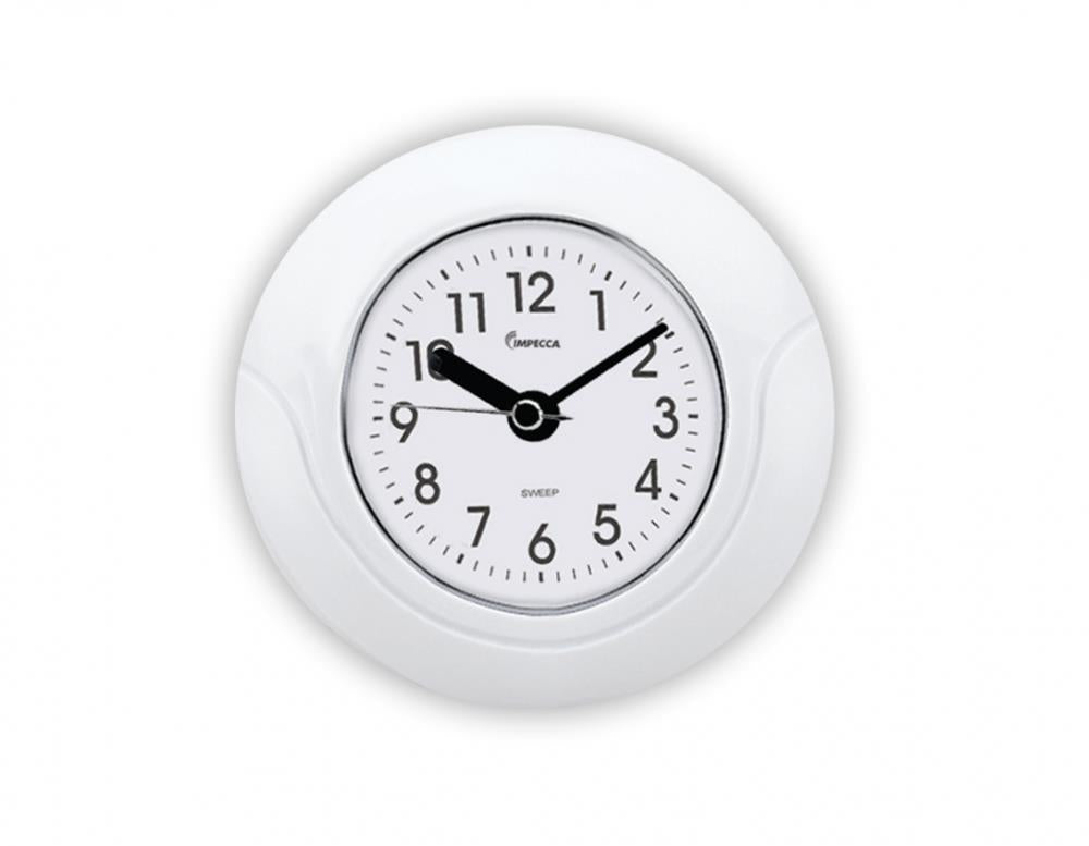 Impecca 5.5" Waterproof Clock - White