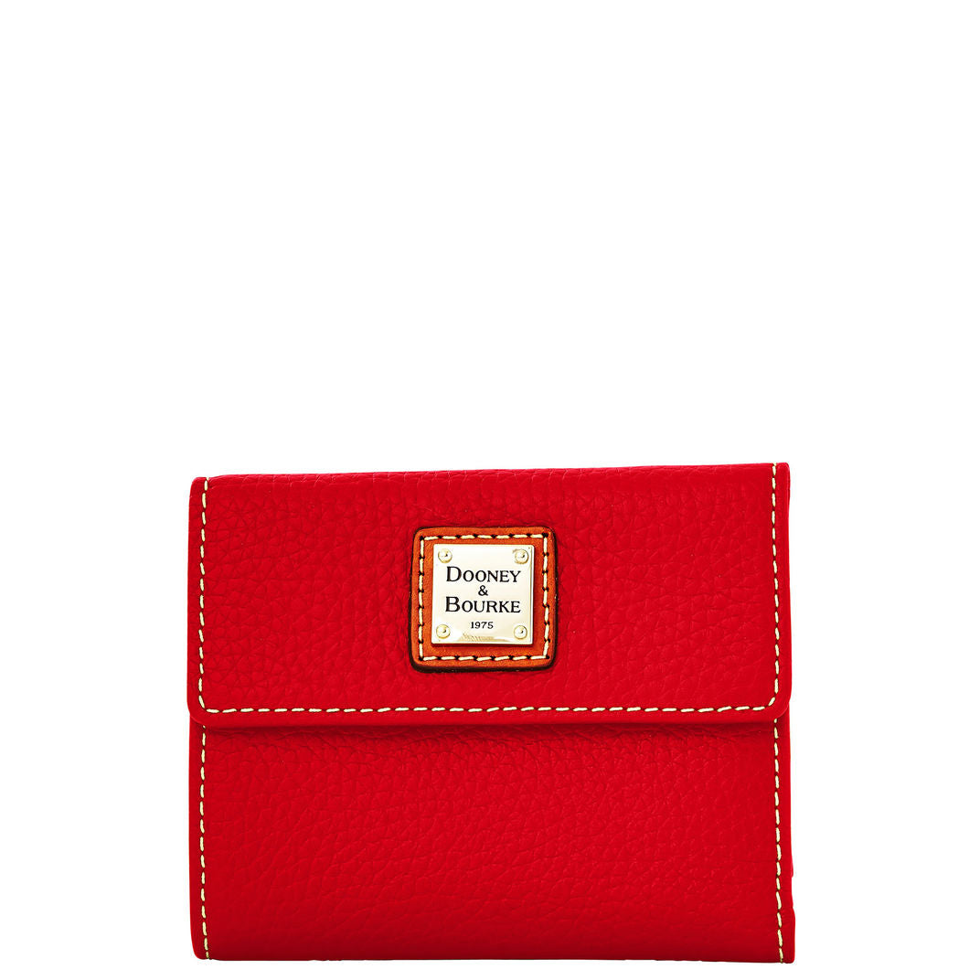 Dooney & Bourke Pebble Grain Small Flap Credit Card Wallet