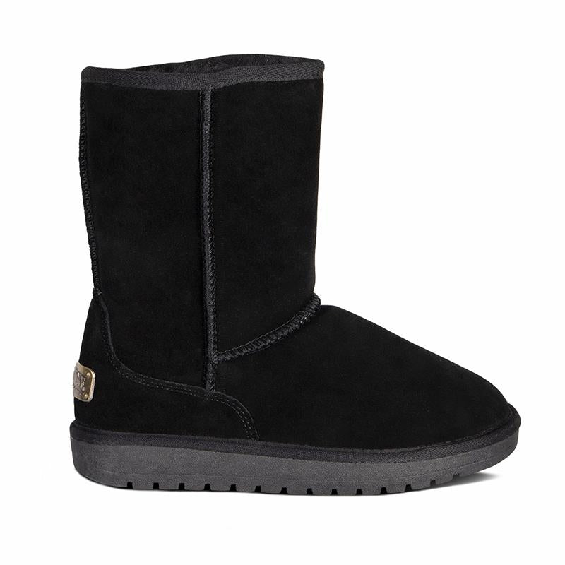 Cloud Nine Sheepskin Women's 9" Boot-Black-6