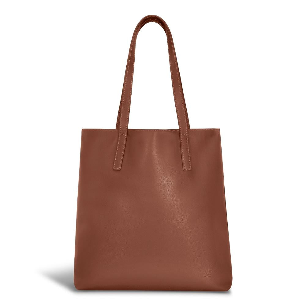Champs Luggage Onyx Leather Vertical Tote Size 16"x14"