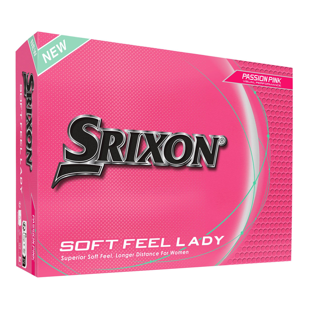 Srixon Soft Feel Lady 14 Pink Golf Balls - 1 Dozen