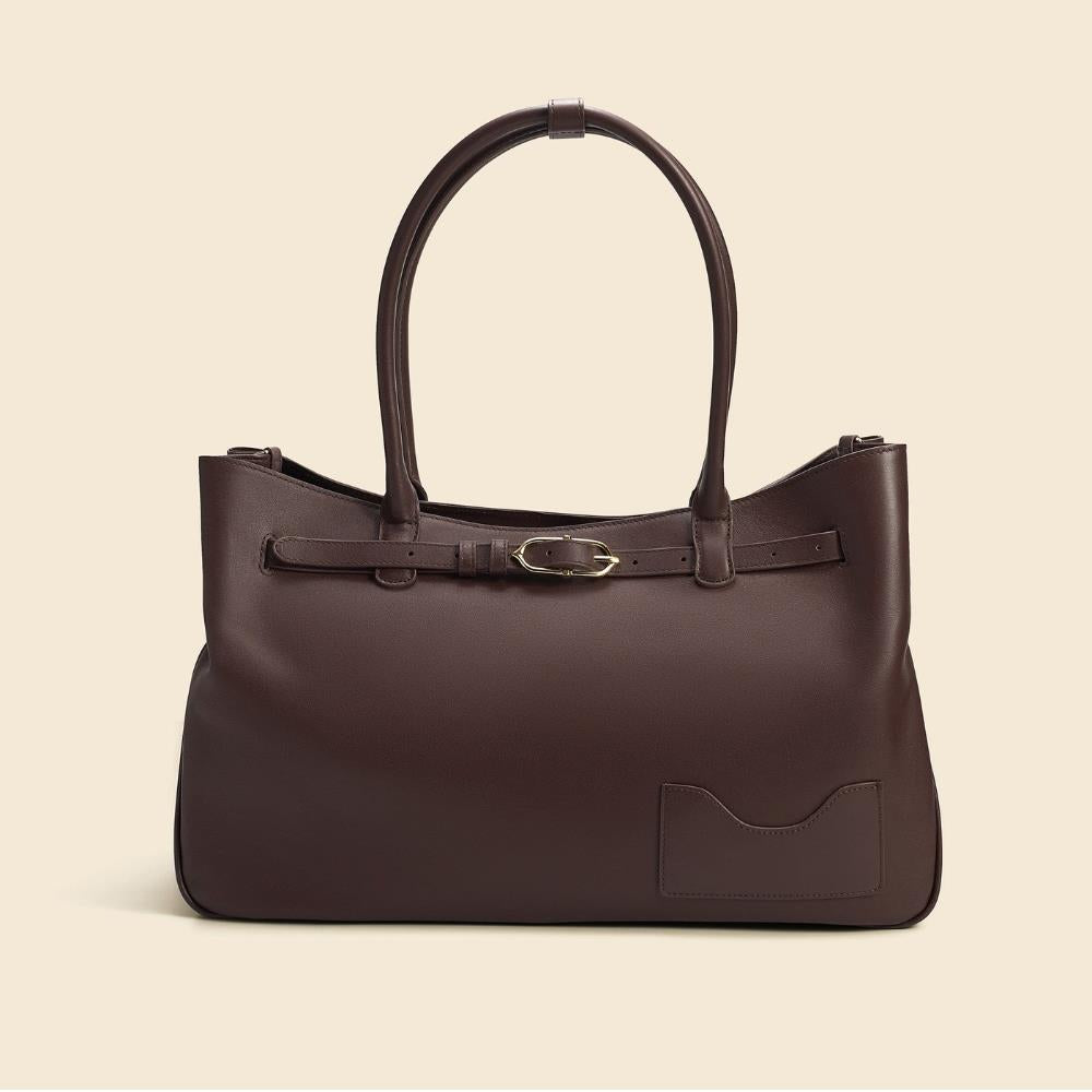 OLEADA Handbags Marina Tote, Chocolate