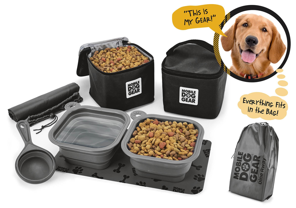 DOG GEAR MDG Dine Away Set (Med/Lg Dogs) TM Size LG