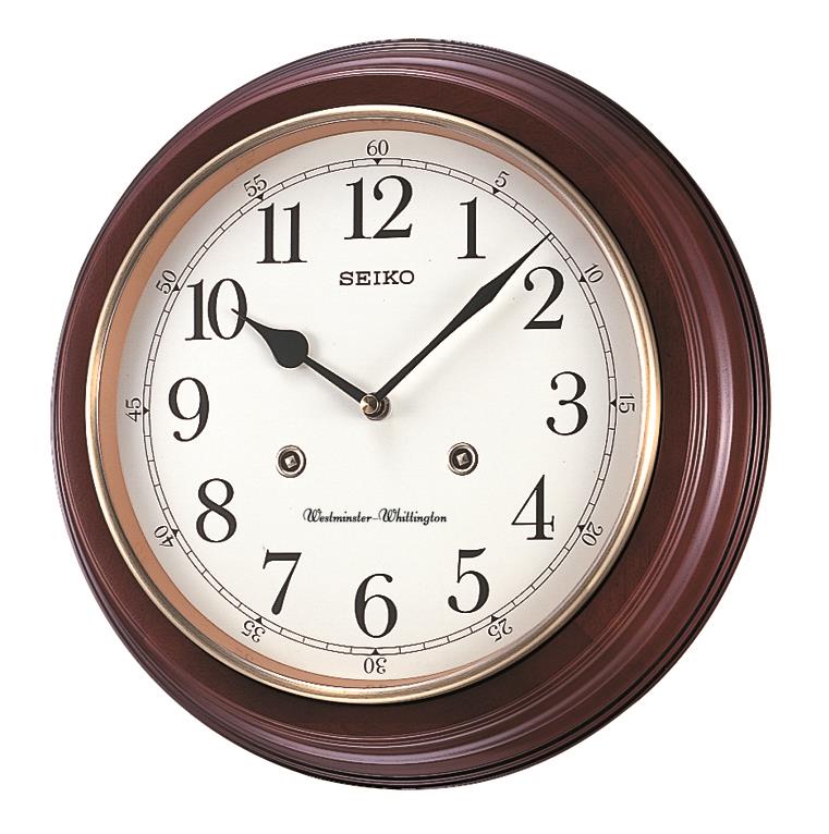 Seiko Clocks Wall-Chime, Quartz, Brown