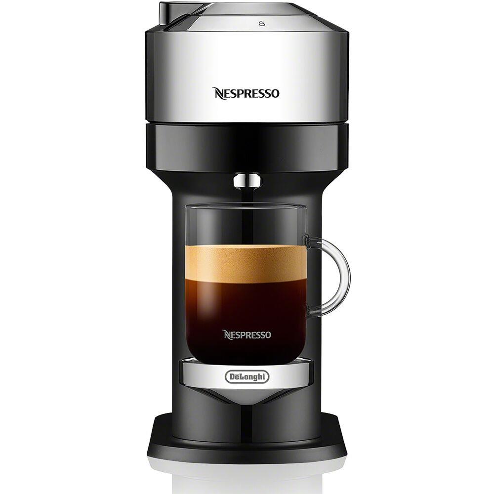 Delonghi Vertuo Next Premium Coffee and Espresso Maker in Chrome