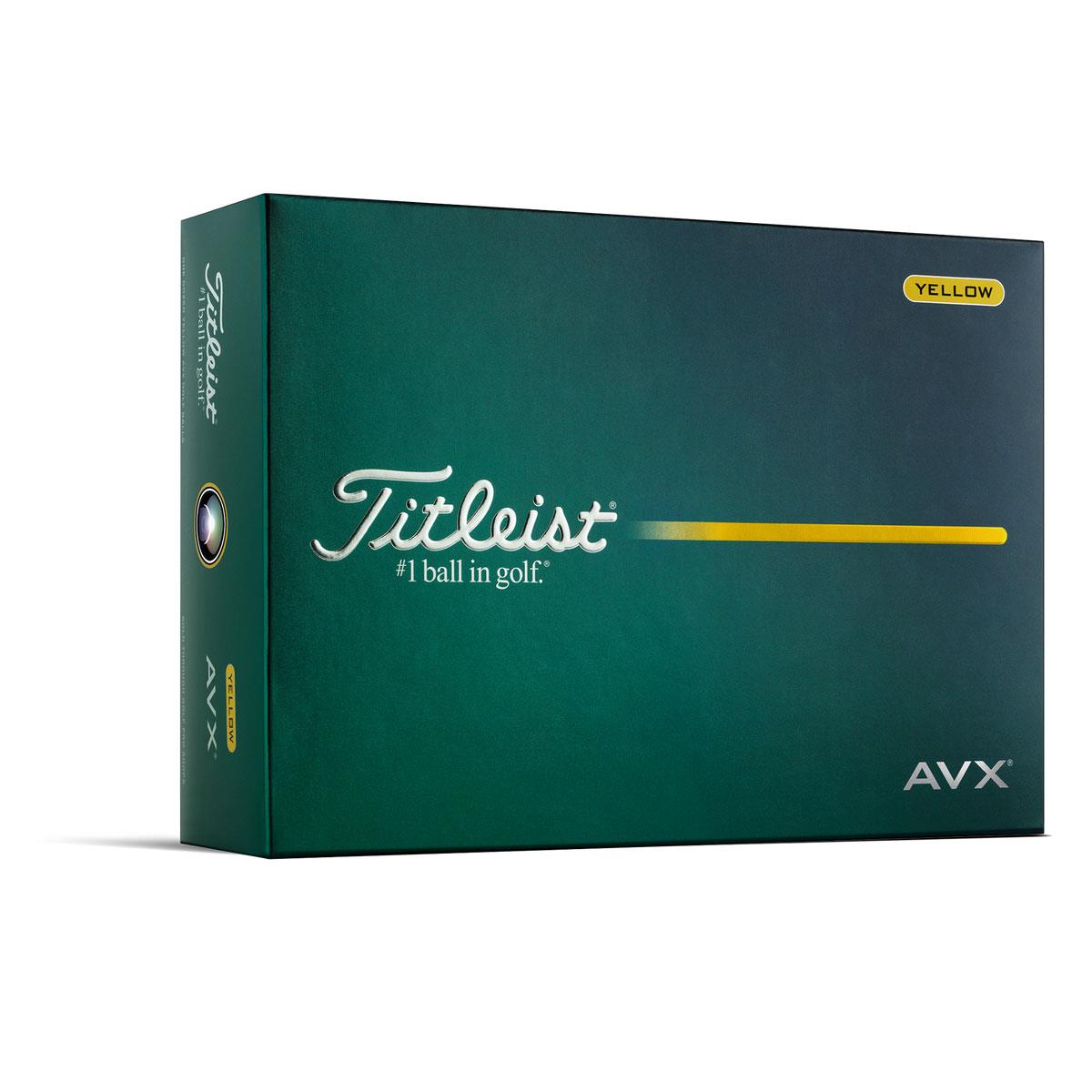Titleist AVX Yellow Golf Balls - 1 Dozen