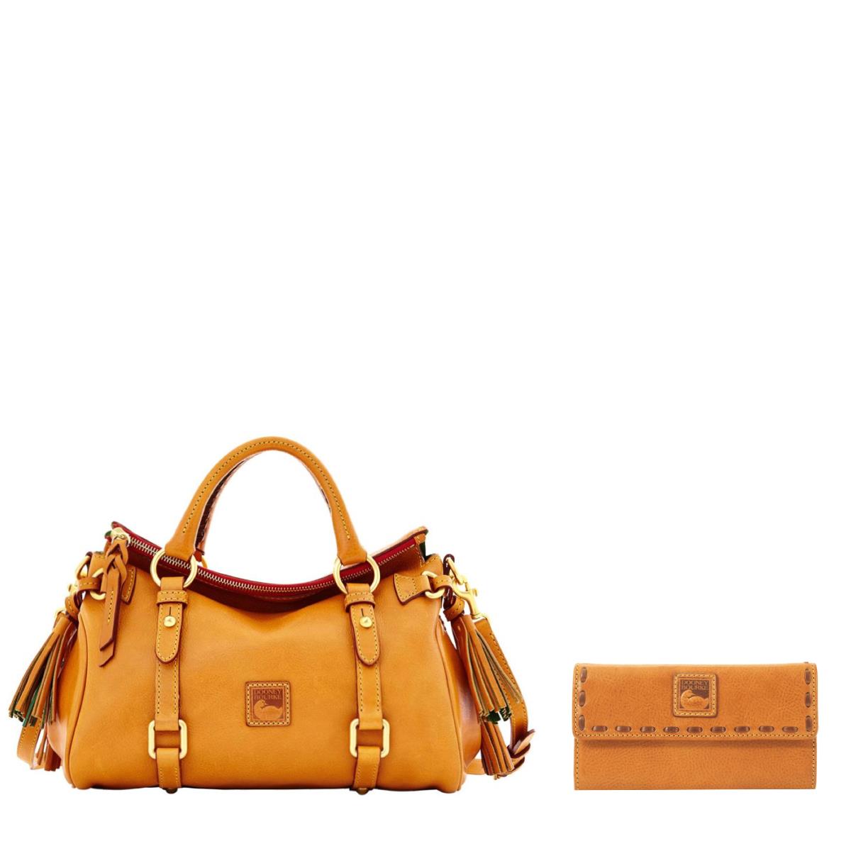 Dooney & Bourke Florentine Mini Satchel and Continental Clutch Set