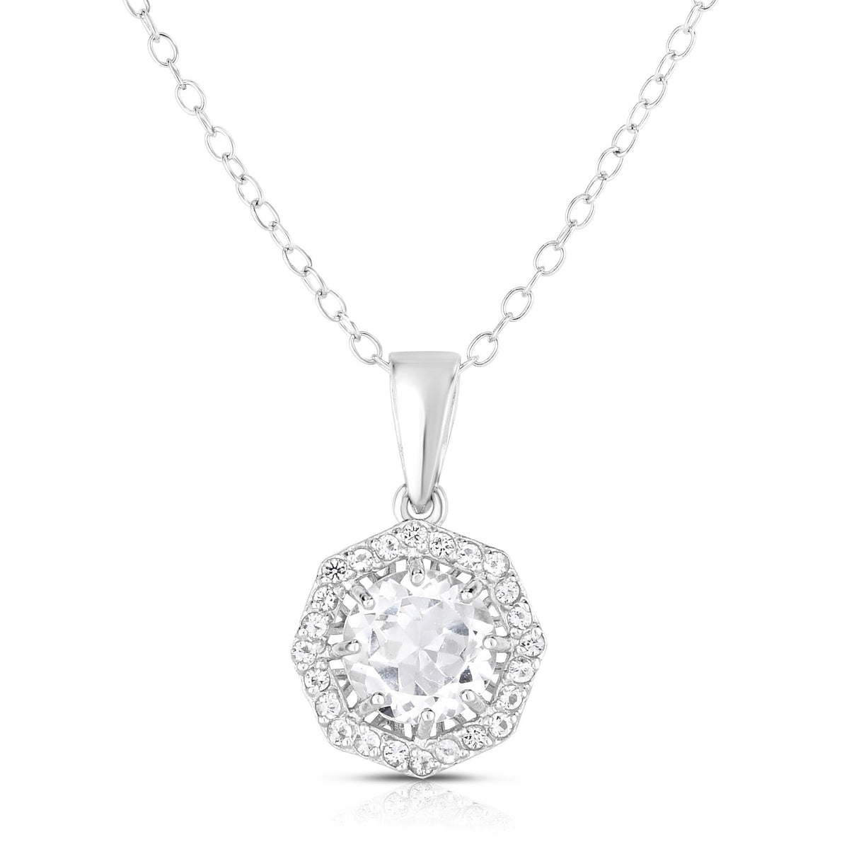 Jilco Inc White Topaz Necklace
