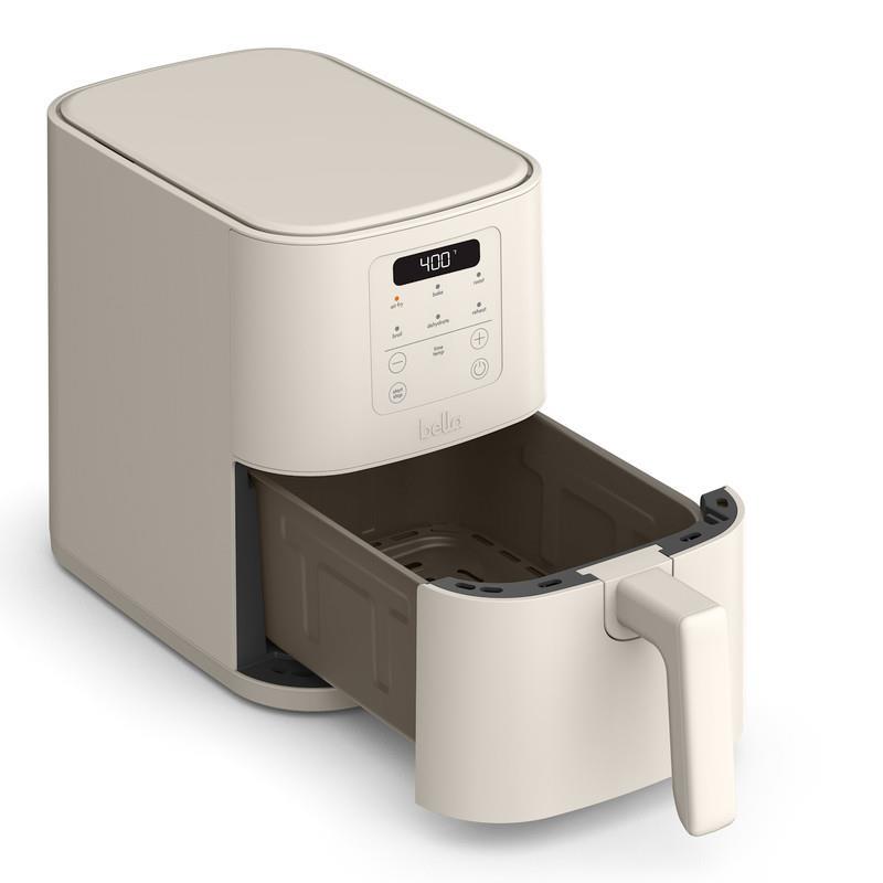 Bella by Gather 4 QT Slim Air Fryer, Oatmilk