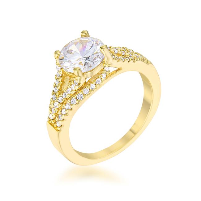 Completely Bella 14k Gold Plated Classic Ring