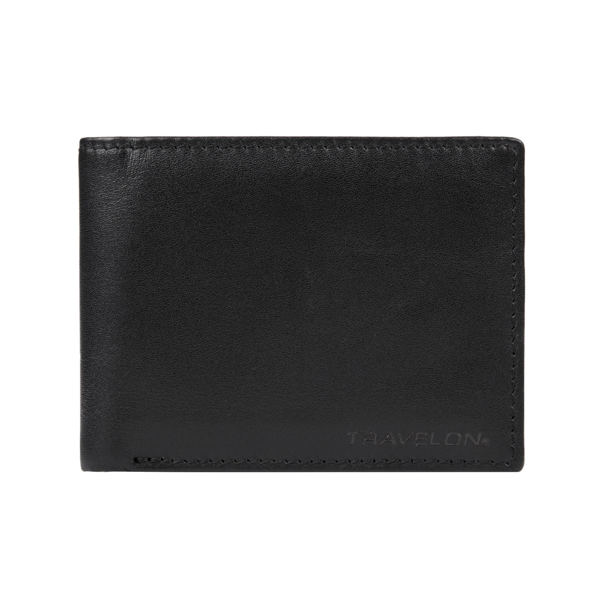 Travelon RFID Blocking Leather Billfold Wallet Black