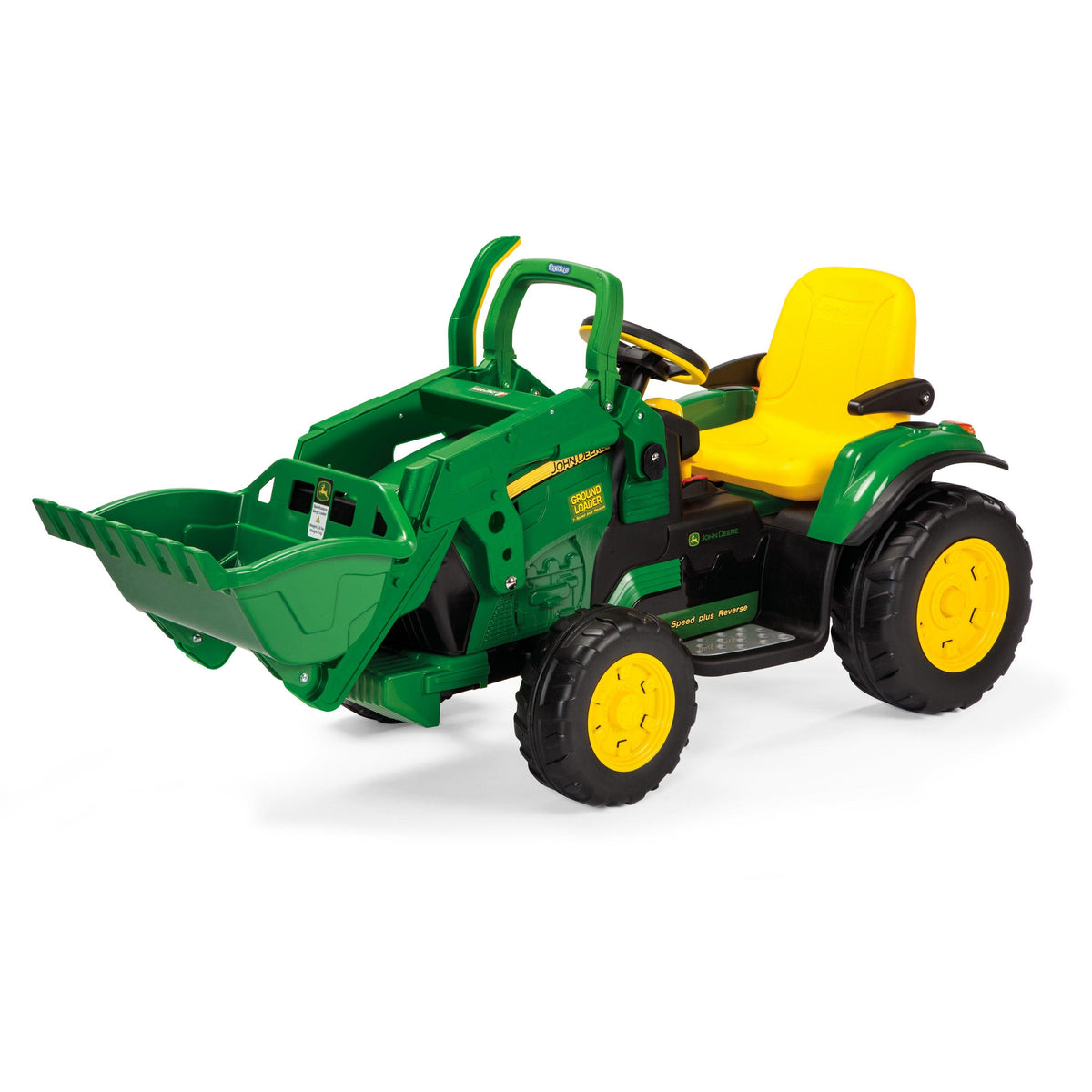 PEG John Deere Ground Loader 12V Ride-On Green