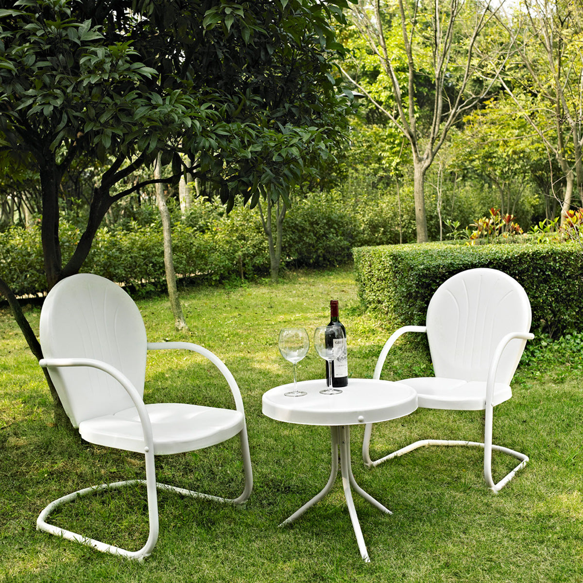 Crosley Outdoor Griffith 3Pc Retro Outdoor Chair Set