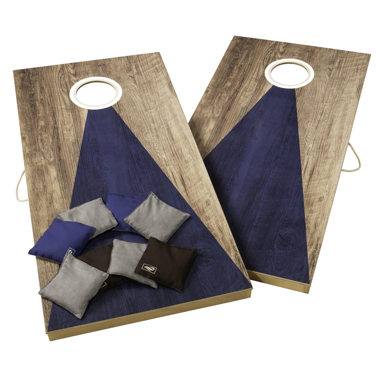 Escalade Sports Triumph Sports - LED 2 x 4-Foot All-Wood Bag Toss - Blue/Grey