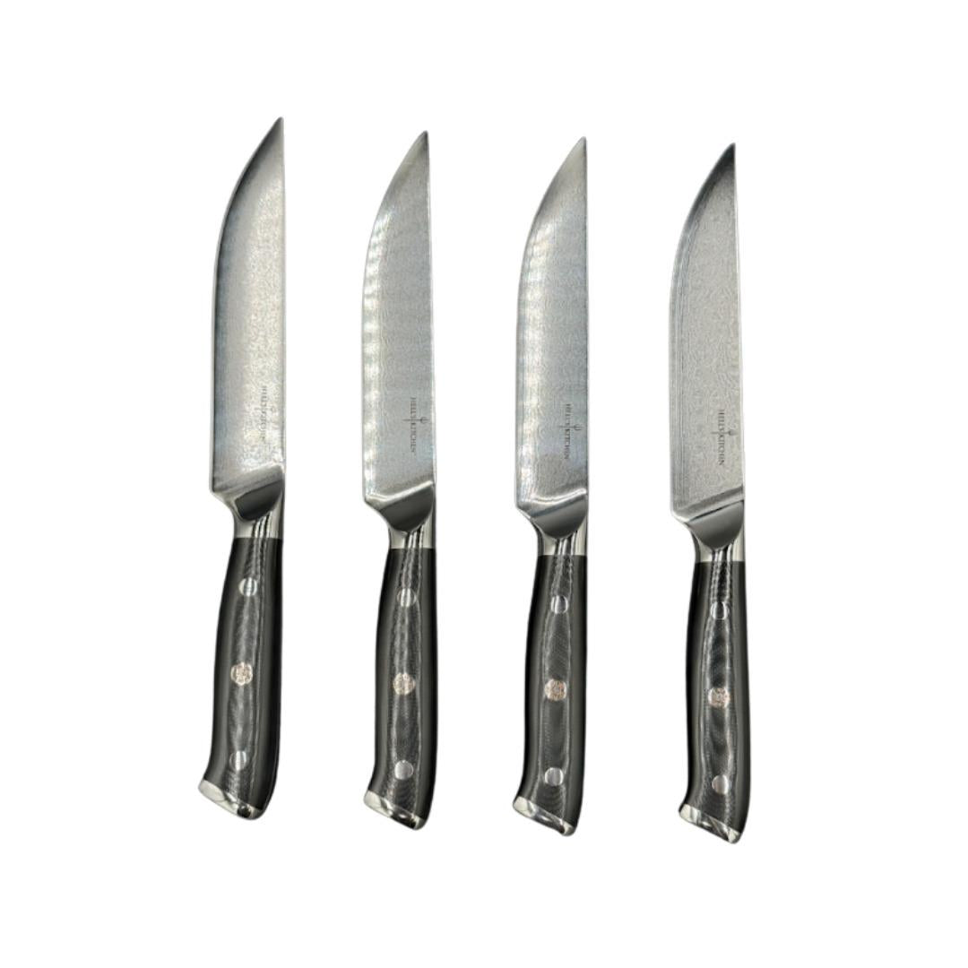 Hell's Kitchen 5" Steak Knife 4 Pc Set