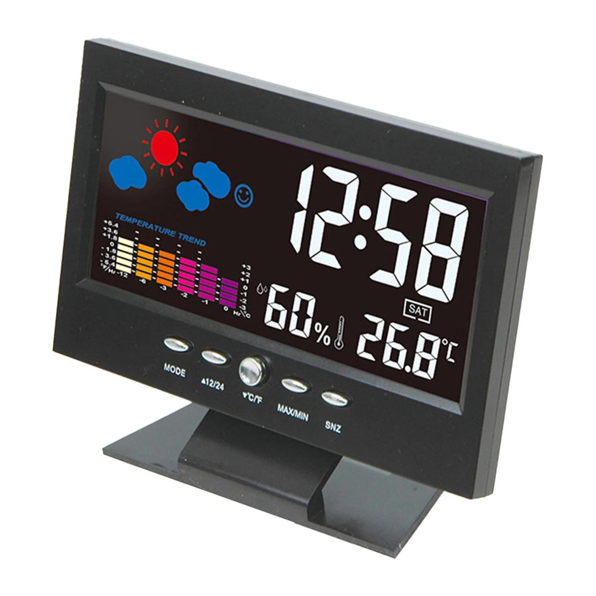 Bella Home Weather Multi-Function LCD Alarm Clock
