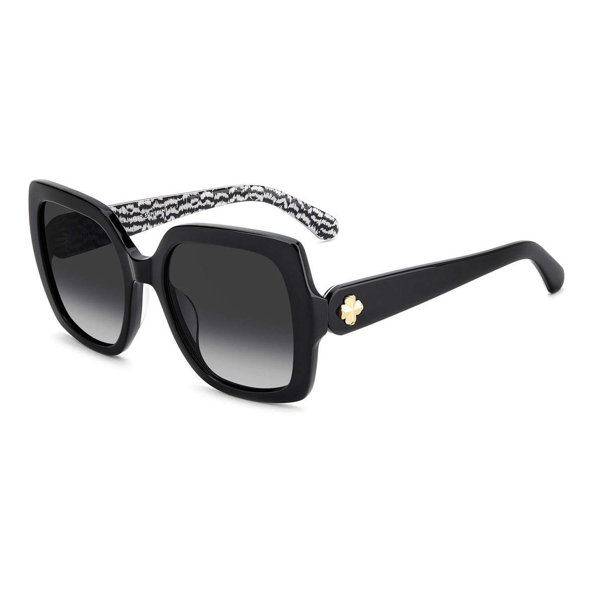 kate spade new york Amaya Square Polarized Sunglasses - Black