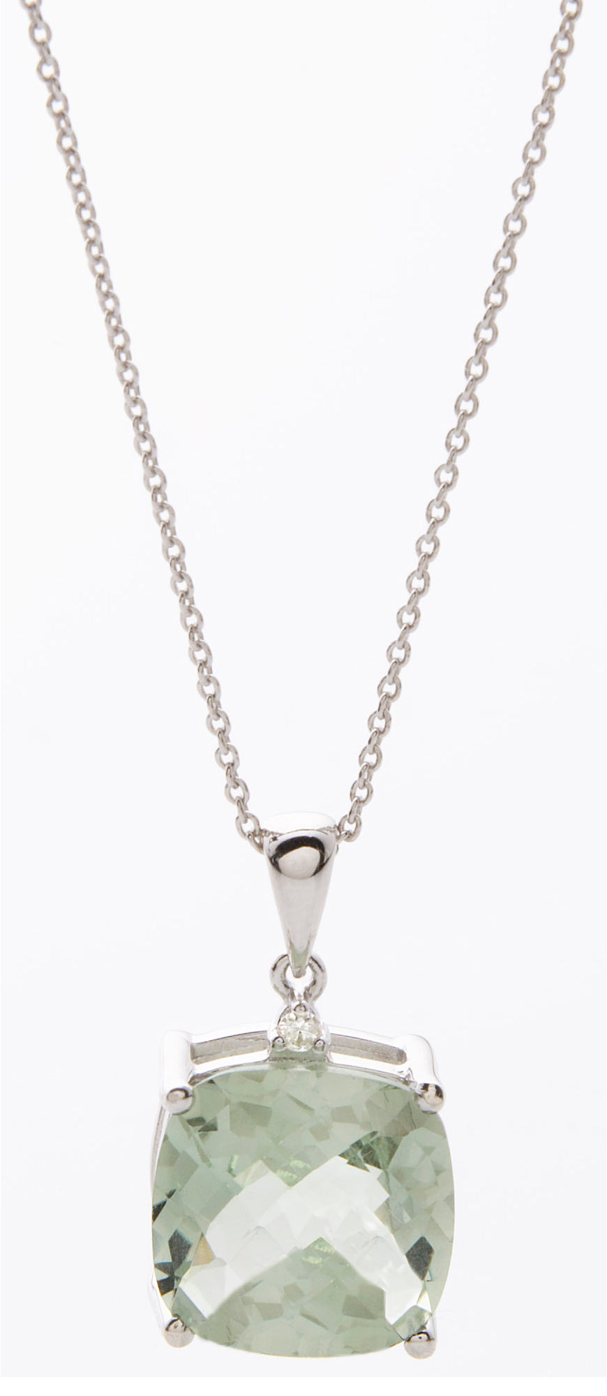 Jilco Green Amethyst Pendant Necklace