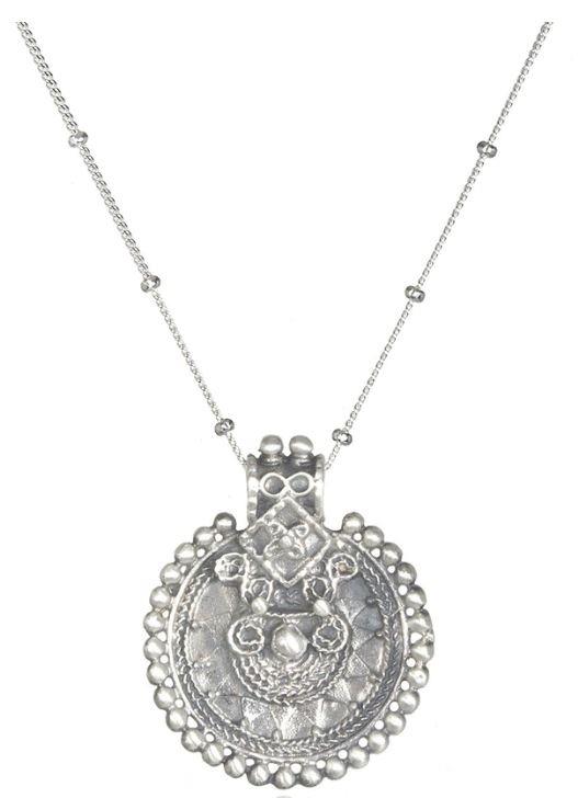 Satya Silver Mandala 36" Necklace