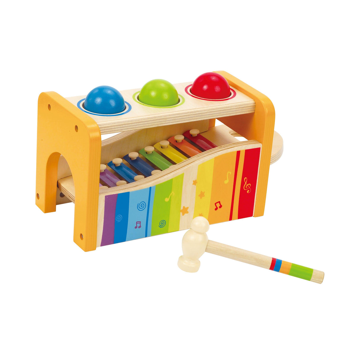 Hape Pound & Tap Bench w/ Slide Out Xylophone Ages 12+ Months