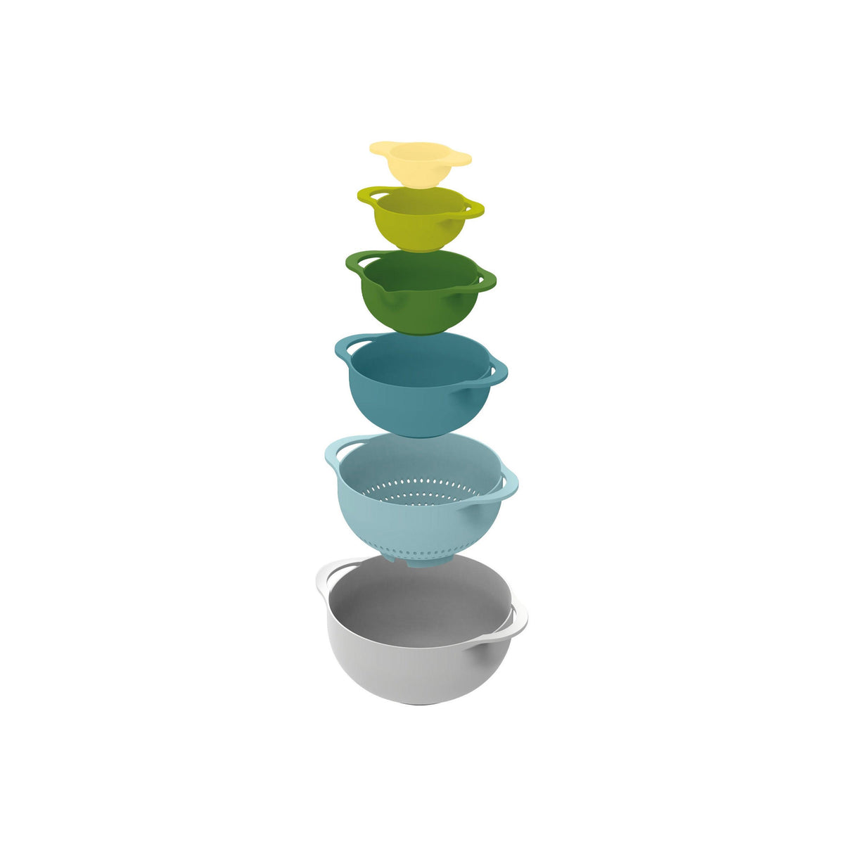 Joseph Joseph Duo 6pc Food Preparation Bowl Set Opal