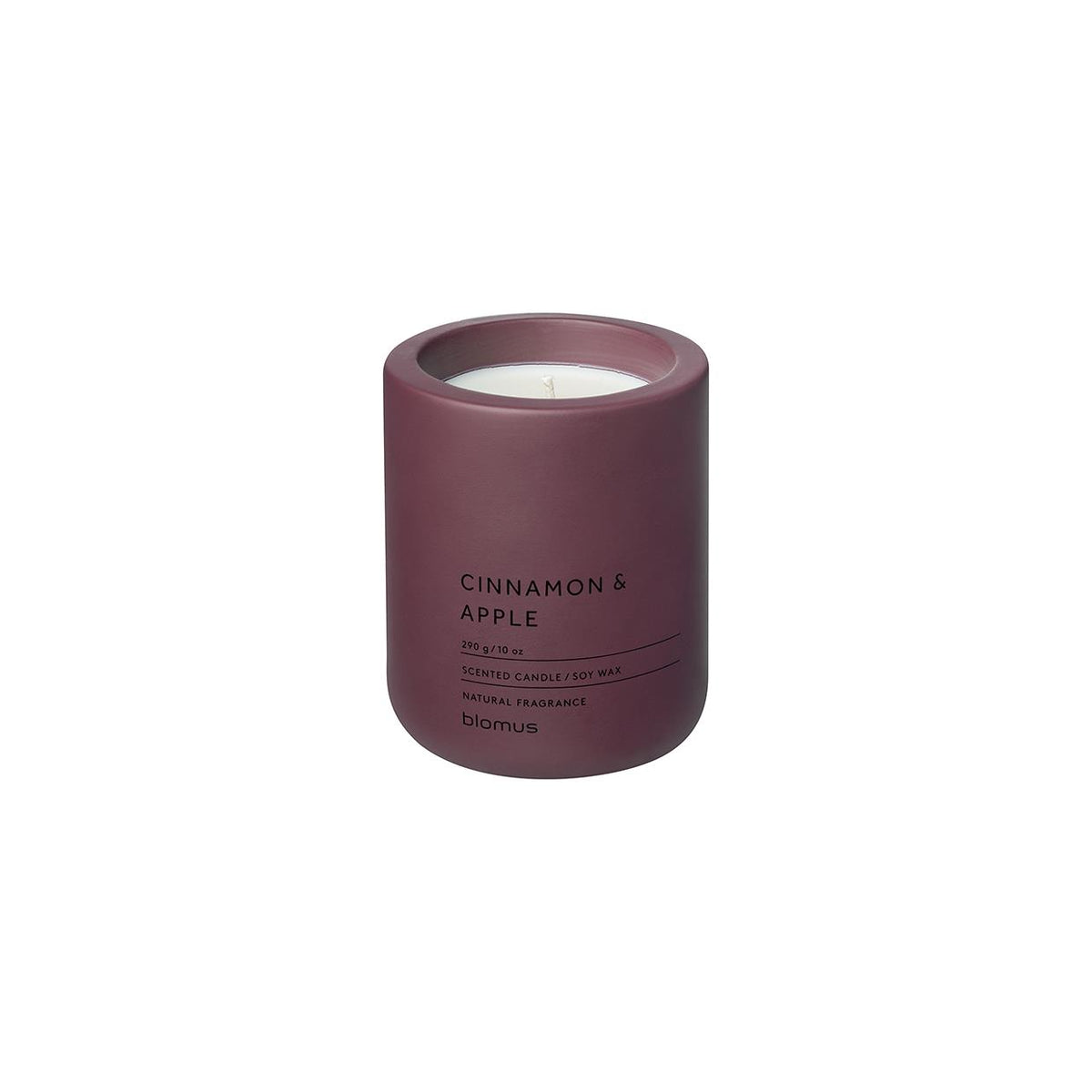 Blomus FRAGRA - Large Candle in Concrete Container -Cinnamon Apple