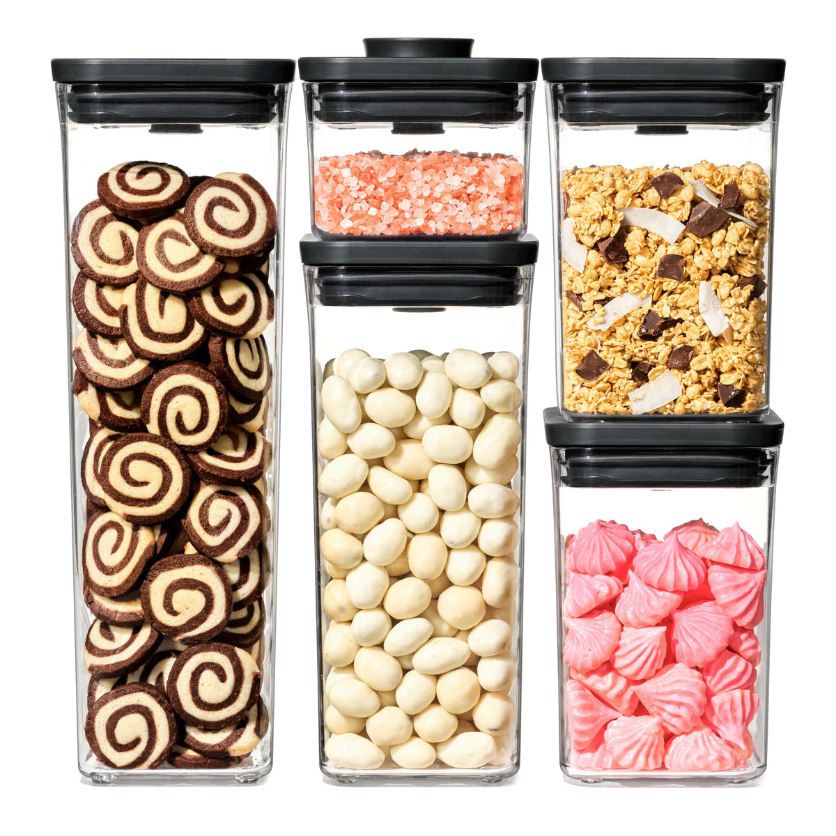 OXO Good Grips 5pc POP Container Set Matte Black