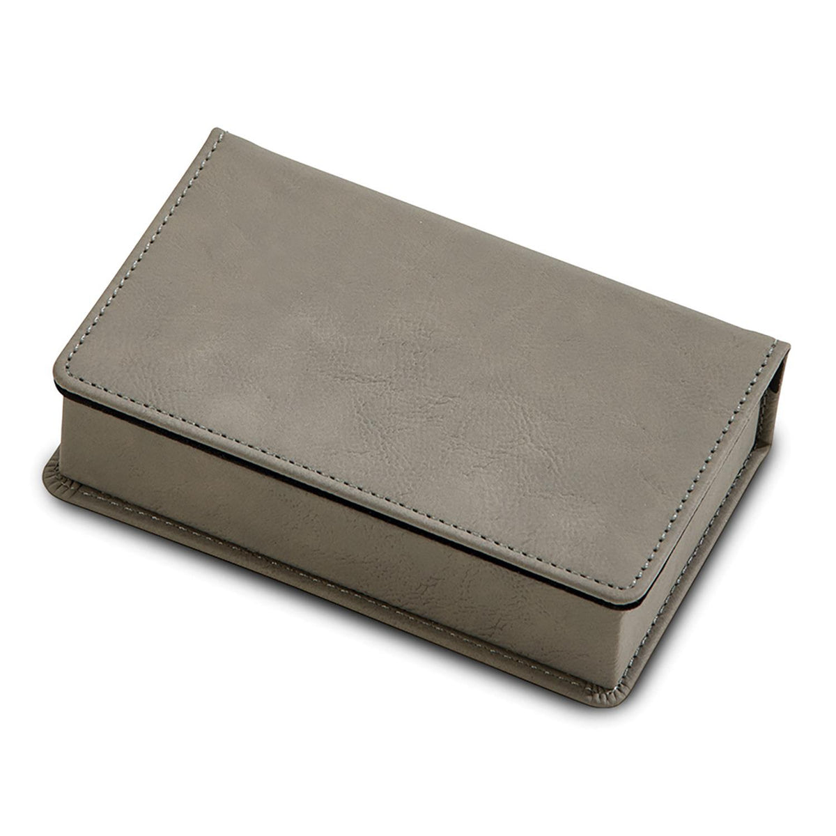 Distinctive Gifts Grey Leatherette 2 Piece Bar Set