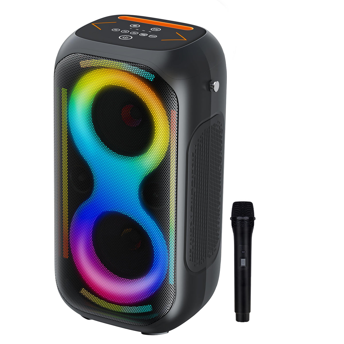 IQ Sound Fusion Glow Portable Bluetooth Speaker Black