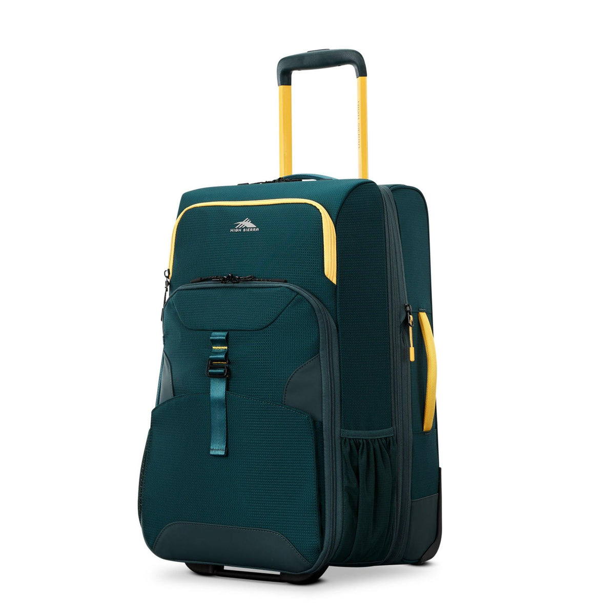 High Sierra Hi-Life Carry-On Wheeled Duffel Green/Yellow