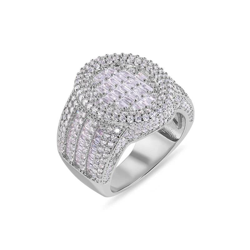 Infinity Luxe Jewelry Collection Men's Statement Oval Top Ring