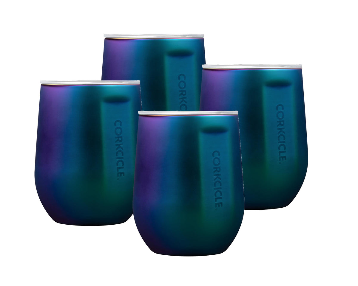 Corkcicle 12oz Stemless Wine Cup - Dragonfly, 4 Pack